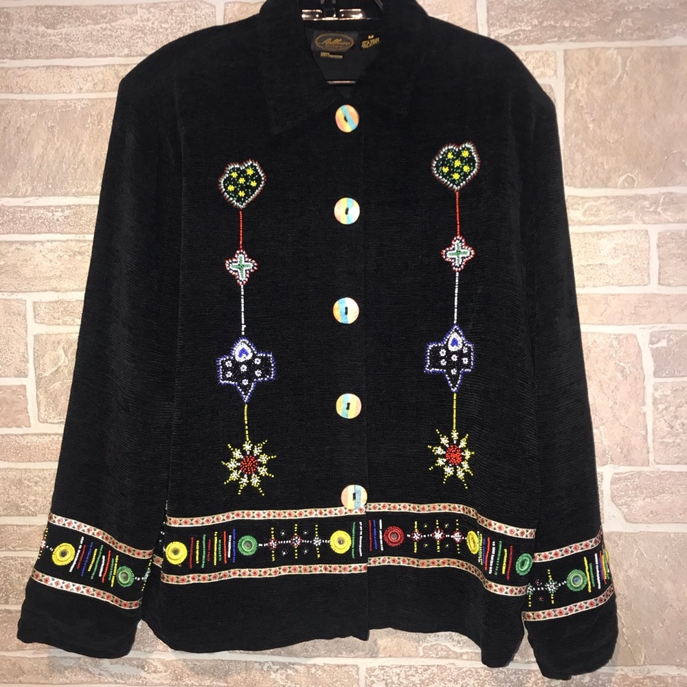 Allure Boutique beaded Jacket size Medium